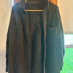 Aerie Black Shirt Jacket